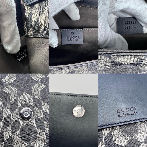 Authentic Gucci Supreme Canvas Caleido Print large Clutch - Picture 3 of 11